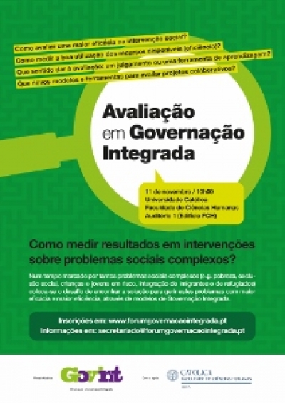 Conferência &quot;Avaliação em Governação Integrada&quot;